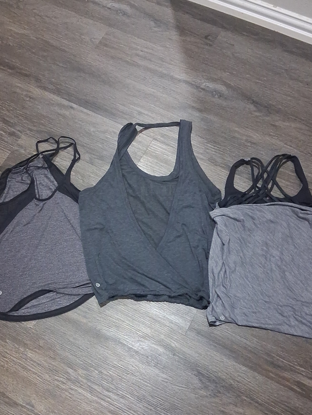 lululemon athletica Gray Racerback & Strappy Tank Set